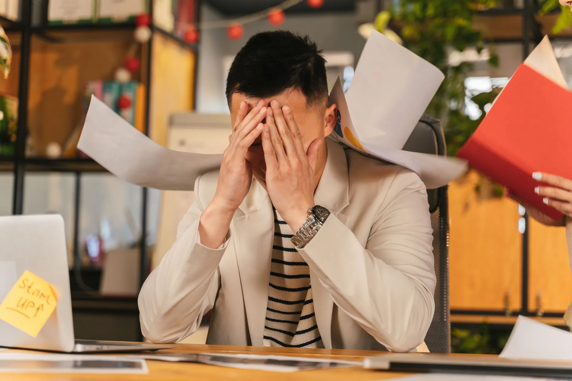 broker overwhelmed paperwork